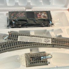 Coca-Cola Model Train Cars Set with Tracks, Accessories & Certificates