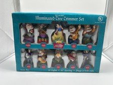 DISNEY CLASSIC SANTA'S BEST WALT DISNEY SNOW WHITE SEVEN DWARFS TREE TRIMMER SET