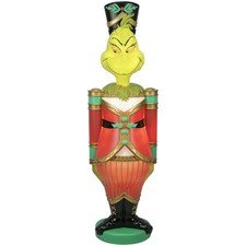 Dr. Seuss' The Grinch 885863 Giant Christmas Nutcracker LED Blow Mold Outdoor
