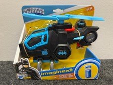 Fisher-Price Imaginext DC Super Friends Batcopter Batman Spinning Propellers NIB