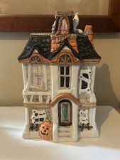 Fitz & Floyd Haunted House Cookie Jar, Halloween, 1987, Excellent Condition