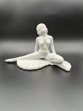 Frankoma Pottery Nude Figure Fan Dancer Ceramic Sculpture Collectible READ!