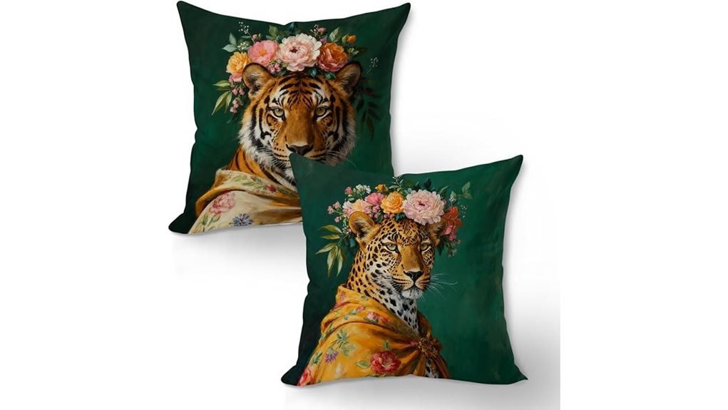 funky animal print pillows