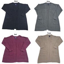 GAP Women's Long Sleeve Soft Cozy Relaxed Fit Textured Cardigan