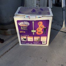 Gemmy 2005 6 Foot Tall Pumpkin Stack Halloween Airblown Inflatable Vintage Decor