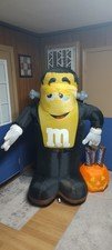 Gemmy Airblown Inflatable 6ft Yellow Frankenstein M&M With Snickers Candy READ