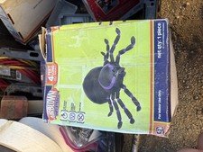 Gemmy Halloween black spider Airblown Inflatable Decoration Blow-up 4 feet WORKS