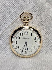 Hamilton 992 21j 16s Railroad Pocket Watch, YGF case, Montgomery Dial