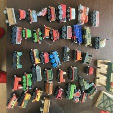 Huge Lot - Thomas The Train And Friends Engines Cars Pieces Tracks Wooden &metal