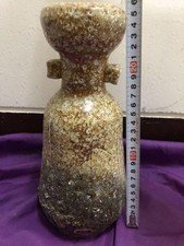 Japanese Pottery of Shigaraki Vase 25.5x7.5cm/10.03x2.95" Vase Vase Vase #420