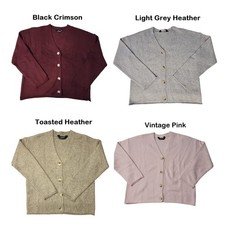 Member's Mark Women's Button Closure Rolled Hem V-Neck Cardigan