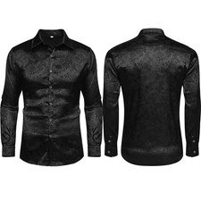 Menss leated Shirt Medieval Clothing Steampunk Victorian Top Formal Dress Shirts