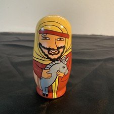 Nativity Holy Family Christmas Nesting Dolls Set of 5 Bits & Pieces