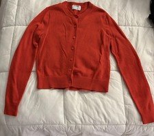 Orange Cozy Button Up Cardigan Women’s