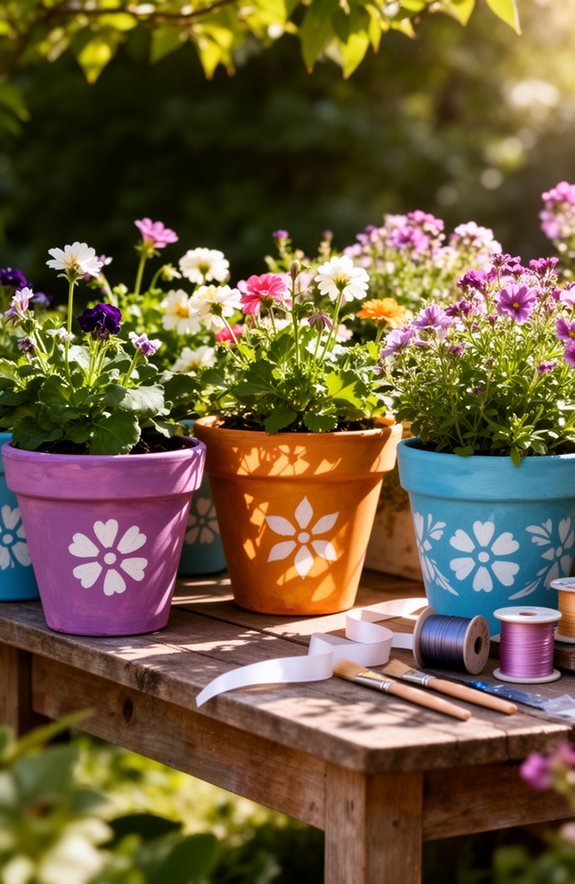 personalize flower pots creatively