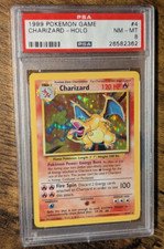 Pokemon WOTC 1999 Charizard 4/102 Base Set Holo ✨ PSA 8 NM - MINT