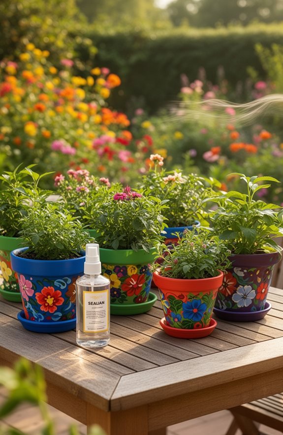 protect vibrant flower pots