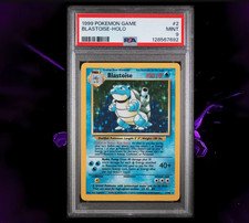 PSA 9 Blastoise Base Set Holo Rare 2/102 Unlimited English 1999 100 HP WOTC