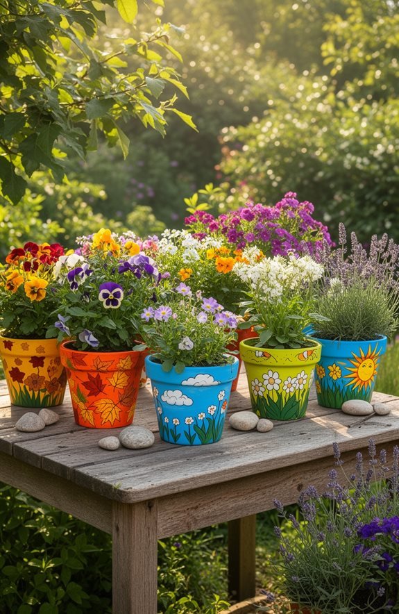 seasonal flower pot designs