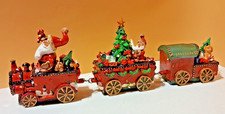 The Cherished Home Collection Train Set Christmas Decoration.3 Pieces- Pre-owned