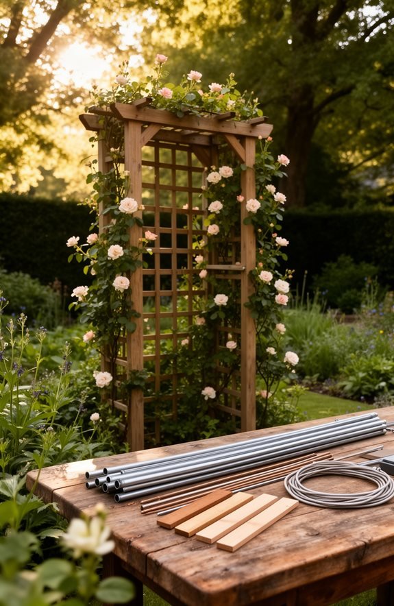 trellis materials wood vs metal