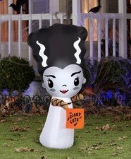 Universal Monsters Bride of Frankenstein Airblown Inflatable 3.5FT Lights Up NIB