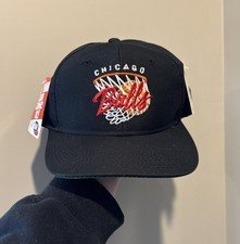 Vintage 90’s Chicago Bulls NBA Sof Bill Snapback Hat Cap Drew Pearson NWT Rare