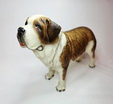Vintage BREYER St. Bernard Dog Model #328 Molded Plastic 7" Tall Figure