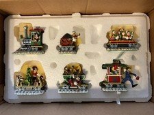 Vintage Danbury Mint Disney Mickey's Christmas Train Set 1997 W/ Box