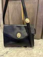 Vintage Dior Black Leather Shoulder/Crossbody bag