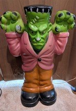 Vintage Frankenstein Halloween Blow Mold 36" General Foam Co