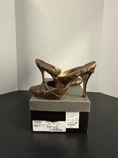 Vintage Gucci Broke Mike Leather Heels Size 7 Women