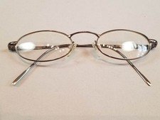 Vintage Gucci GG 1605 Eyeglasses Gunmetal Made Italy 48-21-140 Designer Frames