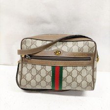 Vintage Gucci Shoulder Bag Sherry Line Brown PVC 4482717