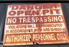 Vintage Metal Sign 24”x18”