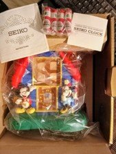Vintage Mickey Minnie & Donald SEIKO Disney Talking Alarm Clock New In Box