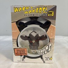 Wacky Wakers Cow Alarm Clock Moos Farm Humor Fun Animal Clock Loud NEW