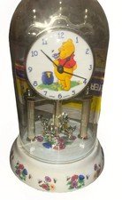 Winnie The Pooh Dome Clock Vintage - Disney 75th Anniversary Collectible Works