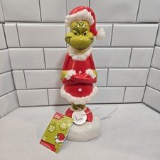 14 inch The Grinch Stole Christmas 2024 Tabletop Lighted Blow Mold Holiday New