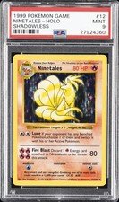 1999 POKEMON BASE SET SHADOWLESS #12 NINETALES-HOLO PSA 9