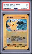 2003 POKEMON SKYRIDGE #84 PIKACHU-REVERSE FOIL PSA 5
