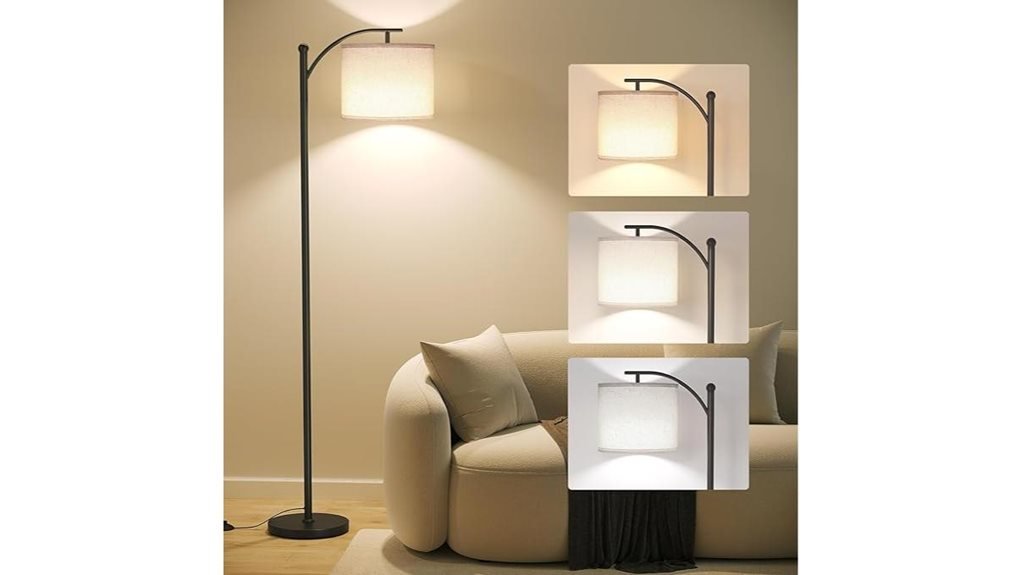 adjustable shade floor lamp