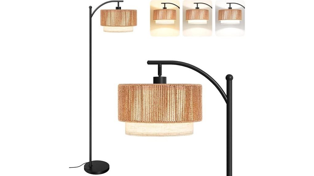 adjustable shade floor lamp