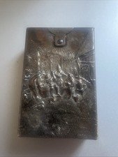 Antique Silver Plated Cigarette Case On Bottom 1288 Or 1298 Denmark nonmagnetic