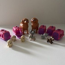 Barbie Pet Daycare Mixed Lot Dogs Cats Flocked & Accessories