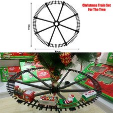 Battery Operated Railway Train Set with Sound Light Christmas Tree Decoration To