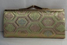 Beautiful Japan Mini Bag Wallet Case-Gold Hardware, Suede Interior with Divider