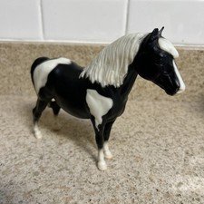 Breyer horse Midge black and white pinto shetland pony Vintage USA