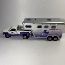 Breyer Stablemate Horse Crazy Purple Truck and Trailer Set