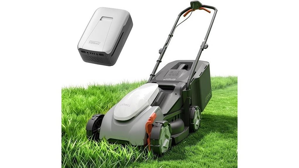 cordless battery powered lawn mower